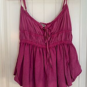 We The Free Magenta Camisole Top